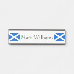 Porte-nom Pour Porte Nom personnalisé Scottish Flag npcnt