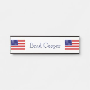 Porte-nom Pour Porte Nom personnalisé USA Flag npcn