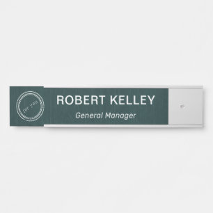 Porte-nom Pour Porte Nom professionnel moderne et logo de la porte de b