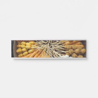 Porte-nom Pour Porte nourriture de rue d'un marché asiatique