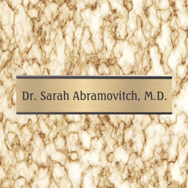 Porte-nom Pour Porte Panneau de la porte du Docteur Gold (Créateur téléchargé)