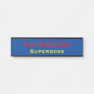 Porte-nom Pour Porte Panneau de nom de porte de bureau de superboss drô