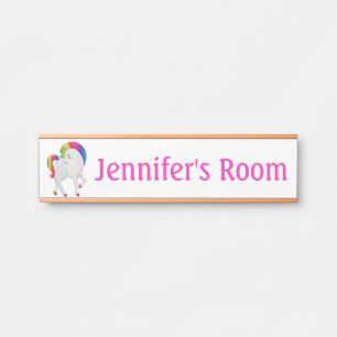 Porte-nom Pour Porte Panneau de nom de porte de chambre de fille licorn