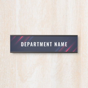 Porte-nom Pour Porte Panneau de porte avec nom du département