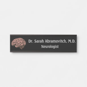 Porte-nom Pour Porte Panneau de porte de bureau de neurologue Neurologi