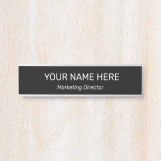 Porte-nom Pour Porte Panneau de porte de bureau moderne professionnel