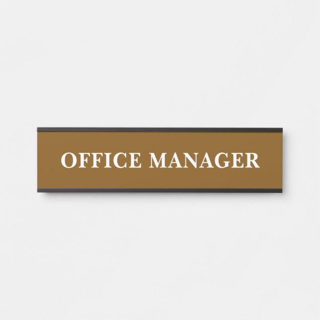 Porte-nom Pour Porte Panneau de porte de bureau professionnel moderne (Devant)