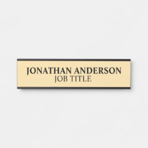 Porte-nom Pour Porte Panneau de porte de bureau professionnel moderne