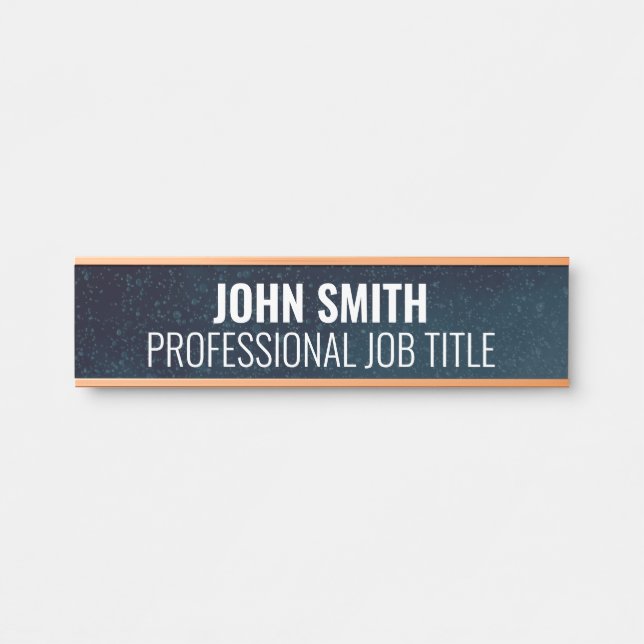 Porte-nom Pour Porte Panneau de porte de bureau professionnel moderne (Devant)