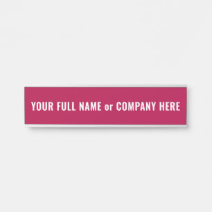Porte-nom Pour Porte Panneau de porte personnalisé avec nom de votre ch