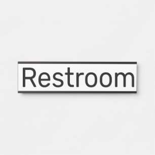 Porte-nom Pour Porte Panneau de salle de bain suspendu à la porte Plaqu