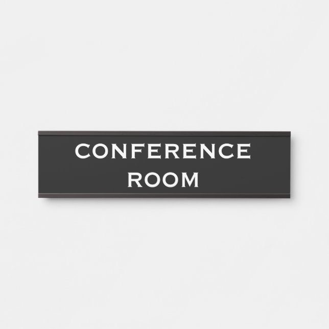 Porte-nom Pour Porte Panneau Salle de conférence (Devant)