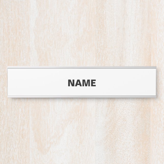 Porte-nom Pour Porte Personnaliser ou Customiser (Devant)