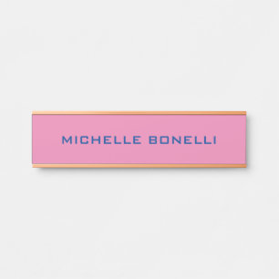 Porte-nom Pour Porte Plat minimaliste Lisible Moderne