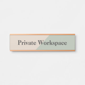 Porte-nom Pour Porte Private Workspace Office Boundary