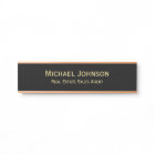 Professional Modern Black Gold Nom du bureau Titre
