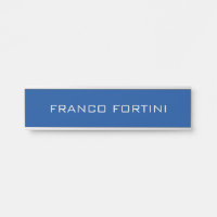 Professionnel moderne minimaliste Plat Bleu profon
