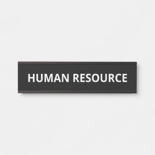 Porte-nom Pour Porte Ressource humaine simple