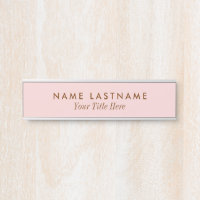 Rose floue Moderne Simple Fille Minimaliste Titre
