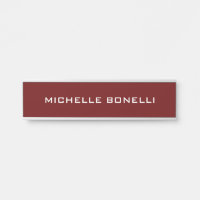 Rouge foncé minimaliste Plain moderne