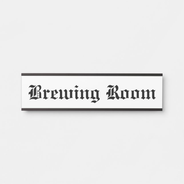 Porte-nom Pour Porte Salle de brasserie (Devant)
