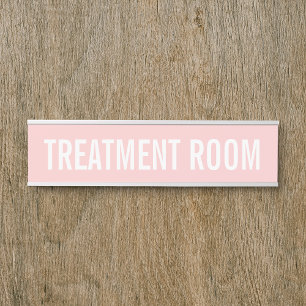 Porte-nom Pour Porte Salon de beauté rose vif féminin Salle de Spas