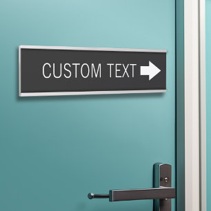 Porte-nom Pour Porte Signal de direction de flèche avec le texte fait