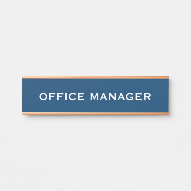 Porte-nom Pour Porte Signe de porte de bureau professionnel moderne (Devant)