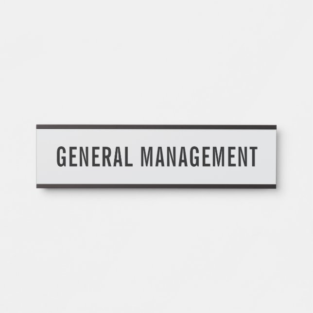 Porte-nom Pour Porte Signe de porte de bureau professionnel moderne (Devant)