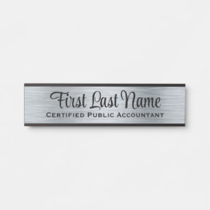 Porte-nom Pour Porte Signes de porte de bureau Simple moderne Faux Arge