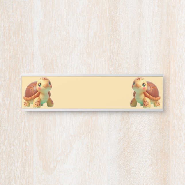 Porte-nom Pour Porte Slow but Growing (Devant)