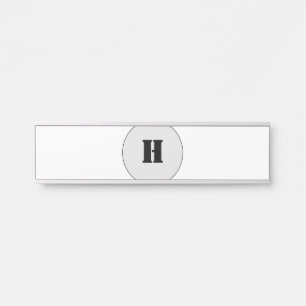 PORTE-NOM POUR PORTE STYLE ÉLÉGANT CHIC MINIMALISTE MODERNE SIMPLE MONO