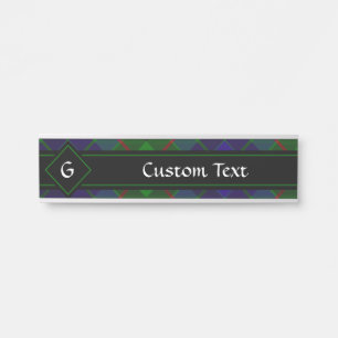 Porte-nom Pour Porte Symbole Clan Gunn Tartan Door