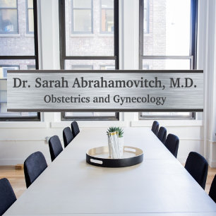 Porte-nom Pour Porte Symbole de la porte du cabinet du docteur en argen