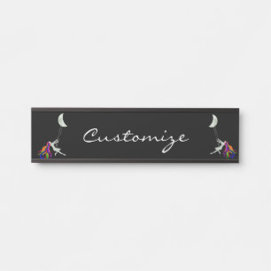 Porte-nom Pour Porte Tonnerre à tête rouge pivotante Lune