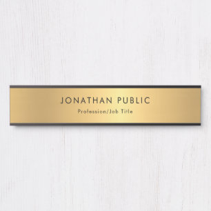 Porte-nom Pour Porte Un Modèle moderne et glamour