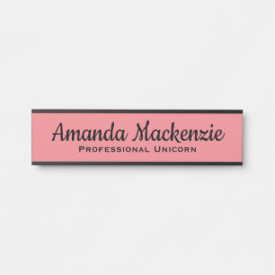 Porte-nom Pour Porte Unicorn Funny Office Porte Signe Pour Elle