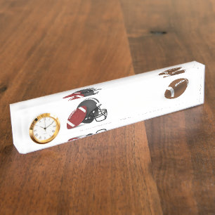 Porte-nom Professeur d'entraîneur de football américain de