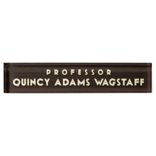 Porte-nom Professeur Wagstaff Desk Nameplate