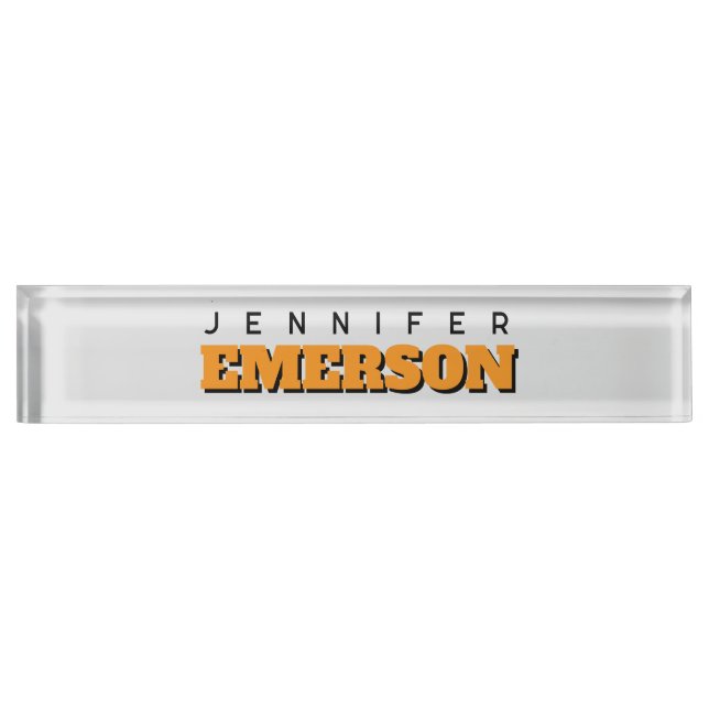 Porte-nom Professional minimalist modern plain  (Devant)