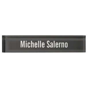 Porte-nom Professional Modern Grey Creative Lisible