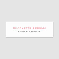 Professionnel minimaliste élégant