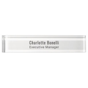 Porte-nom Professionnel Minimaliste Moderne Simple
