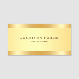 Porte-nom Professionnel moderne et élégant de la métallurgie