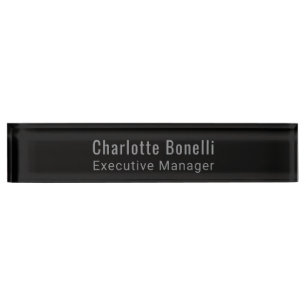 Porte-nom Professionnel Moderne Minimaliste Simple