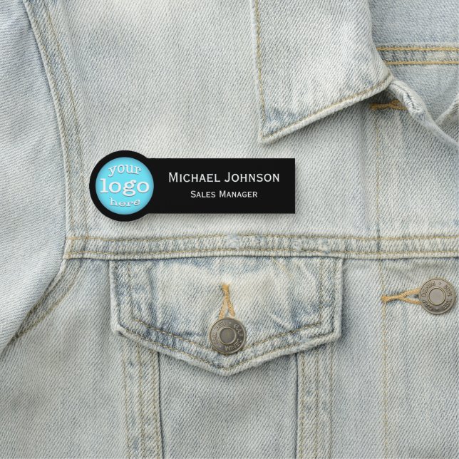 Porte-nom Professionnel Moderne Personnalisé Logo Profession (En situation)