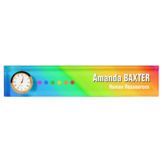 Porte-nom Rainbow Name Tag