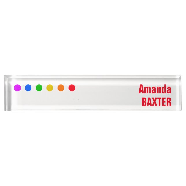 Porte-nom Rainbow Name Tag (Devant)