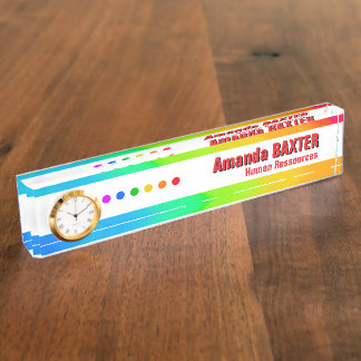 Porte-nom Rainbow Name Tag