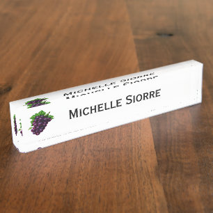 Porte-nom Raisins de vin